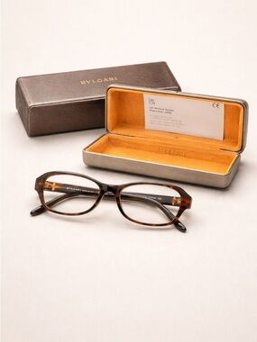 BVLGARI Tortoise Shell Eyeglasses | Women’s Designer Luxury Optical Frames